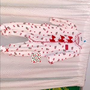 Little Me -My 1st Christmas Velour Christmas PJs